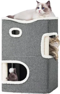 Produktbild von Famanu Katzenkratzbaum mit Sisal und Spielhaus - Innengebrauch