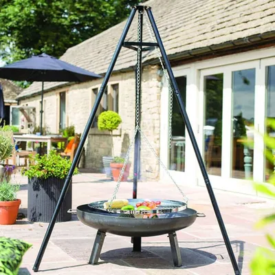 Produktbild von BBGRILL Otočný gril čierny 172 cm BBQ TRIPOD