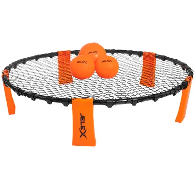 Produktbild von Einheitsgröße JLX-268|JELEX "Smash" Roundnet 6er-Set mit 3 Bällen orange