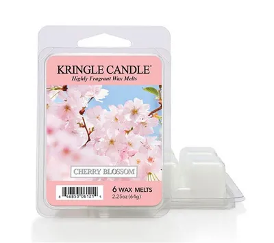 Zdjęcie produktu dla Świeca zapachowa Kringle Candle, wosk do podgrzewania, 6 sztuk, zapach kwiatu wiśni