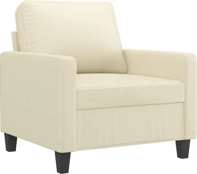 Produktbild von vidaXL Sessel Creme 60 cm Kunstleder