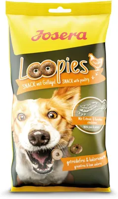 Produktbild von Josera Loopies mit Geflügel getreidefreie Hundeleckerlis mit wenig Fett 11 x 150g