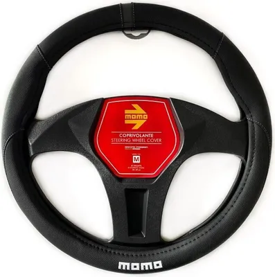 Obrázek produktu pro Momo SWC010BG ELEGANT potah volantu Ø38-39cm černý/šedý potah volantu