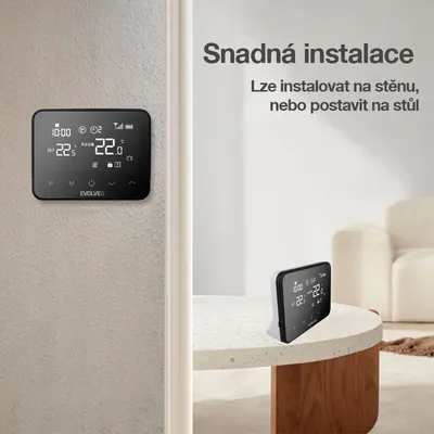 Image de EVOLVEO Thermal, thermostat programmable sans fil, wifi, BT