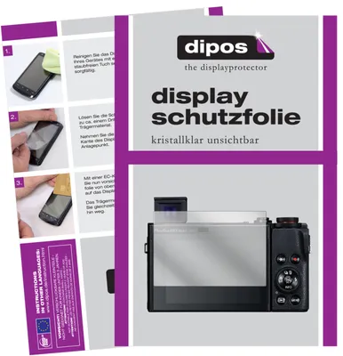 Produktbild von 6x Schutzfolie für Canon PowerShot G5X Mark II klar Displayschutzfolie Folie Display Schutz dipos