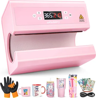 Produktbild von 30OZ Auto Becher-Heißpresse, automatisch Pressen/Lösen, Temperatur/Zeit-Setting, 11-30OZ Keramik/Glas, inkl. Sublimationspapier & Zubehör