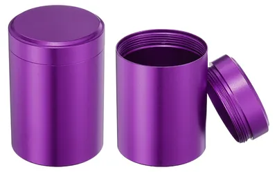 Imagen del producto de Recipiente metálico cilíndrico, hermético, de 6,6 cm de diámetro, para café y especias