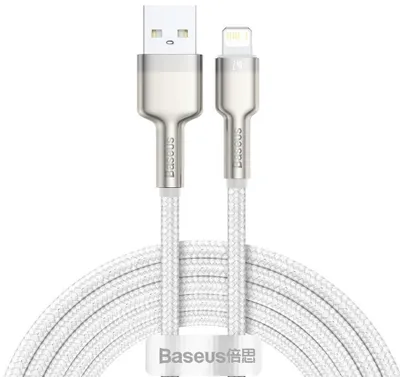 Produktbild von Baseus Cafule, 2 m, Lightning, USB A, Männlich, Männlich, Weiß