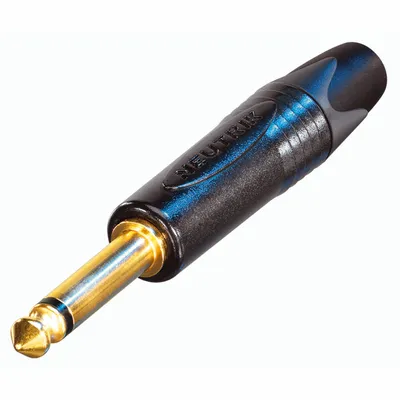Obrázek produktu pro Neutrik NP2X-B, Černá, Zlato, 1 mm², 50 V, 50 V, Černý chrom