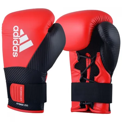 Produktbild von adidas - (kick-)boxhandschuhe - Hybrid 250 Training Rot/Schwartz - 14 oz