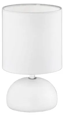 Zdjęcie produktu dla Lampa stołowa LUCI biała 1xE14x40W tkanina wym:23x14x14cm IP20 RL