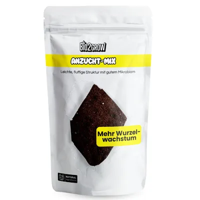 Produktbild von Bio2Grow Anzuchterde 5L - Blumenerde Substrat Kokoserde Anzuchterde Palmenerde Rindenmulch Gartenerde Pflanzerde Grow