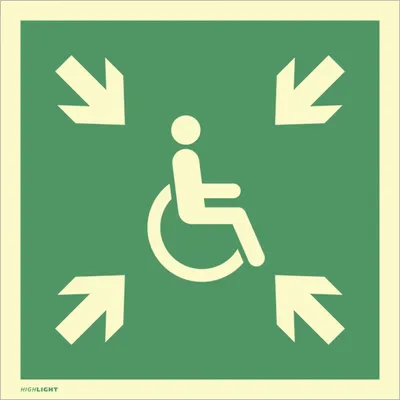 Produktbild von Dreifke® Schild Vorläufige Evakuierungsstelle, Alu, langnachleuchtend, 160-mc...