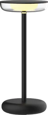 Produktbild von Luxus - Tischlampe Mykonos - Schwarz - H26 x Ø11