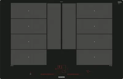Image de Table de cuisson à induction encastrable Siemens EX801LYC1E 4 feux Noir