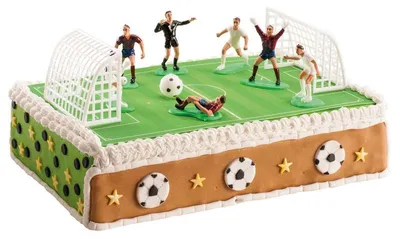 Produktbild von dekora - Fußball Tortenfiguren Set – PVC Tortendeko für Kinder