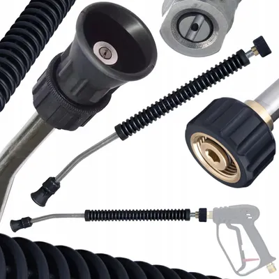Image de Rosfix Lance 60 cm 15° – Buse à Jet Plat, Filetage Intérieur M22x1,5 | Pièce de Rechange pour Nettoyeurs Haute Pression Kärcher HD HDS