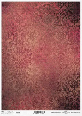 Immagine prodotto di ITD carta di riso decoupage tecnica artigianale tovagliolo di carta, R1922 rosa damasco