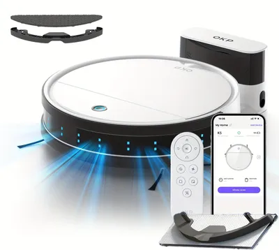 Produktbild von Saugroboter - Wischroboter - Staubsaugerroboter - Automatische Staubsauger - WLAN-Steuerung - 5000 Pa Saugleistung