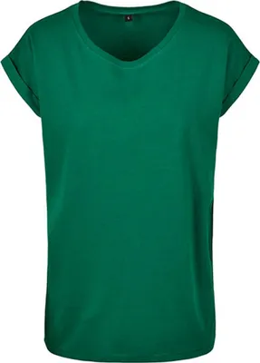 Immagine prodotto di Build Your Brand BY021 | Maglietta donna a spalla estesa - Colore: Verde bosco - Taglia: XL