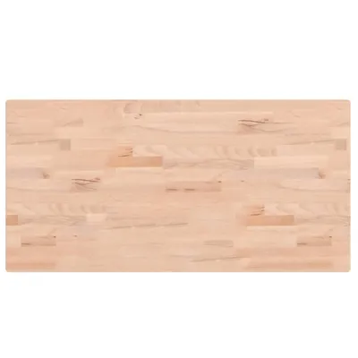 Immagine prodotto di Piano tavolo vidaXL 100x50x2,5 cm rettangolare in legno massello di faggio