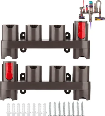 Produktbild von Wandhalterung Zubehörhalter für  Gen5 G5 V15 V12 V11 V10 V8 V7 Staubsaugerzubehör,  Aufsatzhalter (10 Aufbewahrungsbuchsen, 2er Pack)