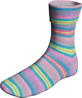 Produktbild von Lang Yarns - Super Soxx Color 4-fach DiscoSoxx 0518 rosa türkis lime