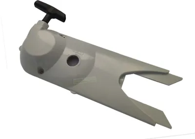 A gray and black starter pull for a STIHL TS400 cut-off saw is shown against a white background.