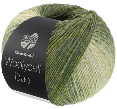 Produktbild von Lana Grossa - Woolycell Duo 6008 oliv graugrün graubeige