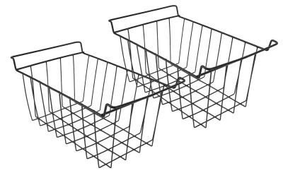 Produktbild von Aufbewahrungskorb aus Metall - Set aus 2 Körben - Organizer für Küche