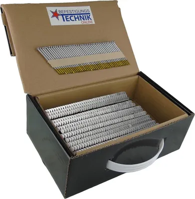 Produktbild von 34° Streifennägel 2,8x55mm Ring rostfrei A2 papier für Nagler Paslode Senco Tjep Haubold 1,1M B