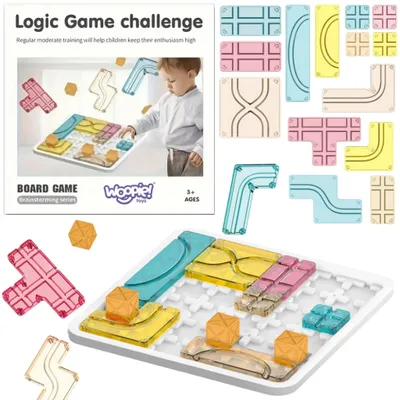 Zdjęcie produktu dla WOOPIE Gra Planszowa Logiczna Kreatywna Układanka Przestrzenna
