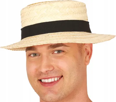 Produktbild von STROHHUT mit schwarzem Band Sommer Aloha Sommer Hawaii Urlaub