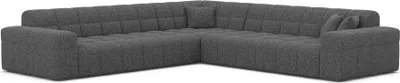 Produktbild von Bouclé Ecksofa Nivara Graphit