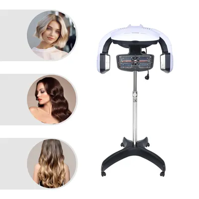 Produktbild von 1500W Haartrockner Heizung Infrarot Stand Up Haartrockner Trockenhaube Färben Dauerwelle Ölbehandlung Maschine 0-60 ℃ Temperatur Einstellbar