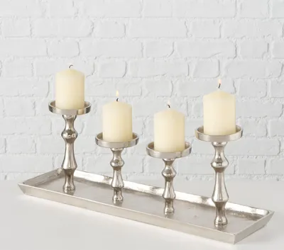 Obrázek produktu pro Boltze Kerzenständer Furo Kerzenhalter für 4 Kerzen stilvolles Design Dekoration