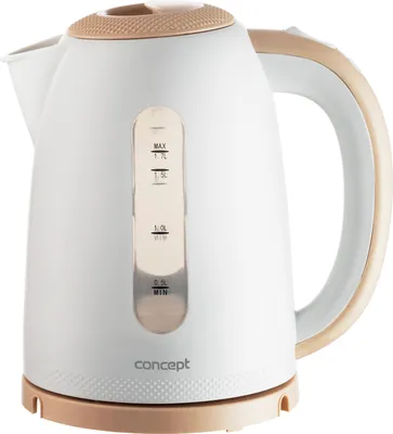 Zdjęcie produktu dla Concept RK2383, 1,7 l, 2200 W, Czerwony, Wskaźnik poziomu wody, Zabezpieczenie przed przegrzaniem, Bezprzewodowy