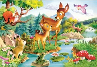 Produktbild von Castorland Little deers Puzzle 120 Teile   B-12725-1