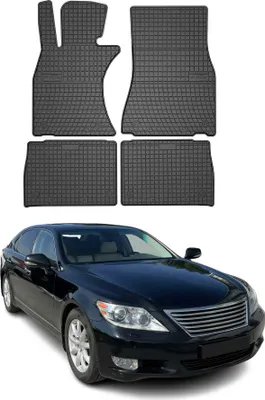 Produktbild von Fußmatten Gummimatten für Lexus LS IV 2006-2017 Gummi Schwarz 4 tlg