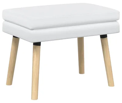 Image de Banc double vidaXL blanc 60 x 40 x 46 cm en tissu