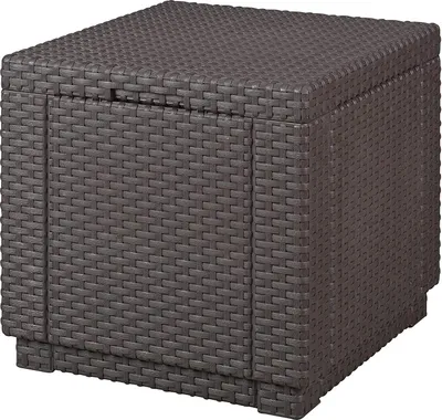 Image de KETER Tabouret cube avec coussin, brun KETER 205766