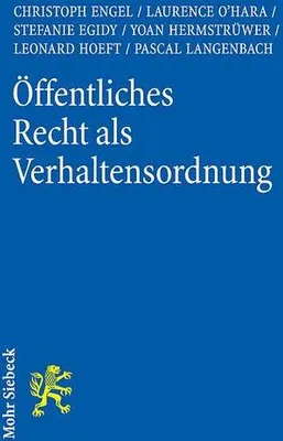 Produktbild von Öffentliches Recht als Verhaltensordnung
