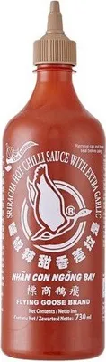 Produktbild von [ 730ml ] FLYING GOOSE Sriracha scharfe Chili Sauce mit extra KNOBLAUCH Extra Garlic