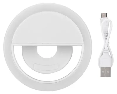 Obrázek produktu pro USB nabíjecí LED světlo pro selfie, přenosná lampa pro telefon, svítící klip pro iPhone