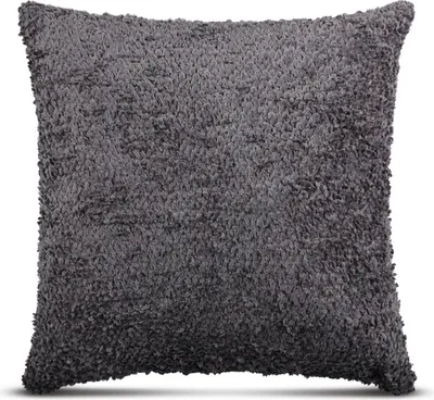 Zdjęcie produktu dla Poszewka na poduszkę 60x60cm z ukrytym zamkiem błyskawicznym, (antracytowa) poszewka na poduszkę o szenilowym wyglądzie, dekoracyjna poszewka na poduszkę, miękka poszewka na poduszkę