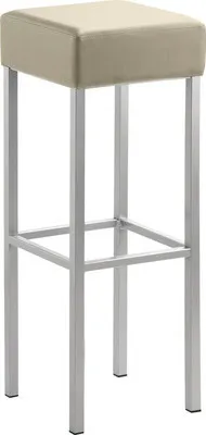 Produktbild von Barstuhl Mayer Sitzmöbel 1136 34 x 34 x 92 cm Stahl perlsilber/taupe