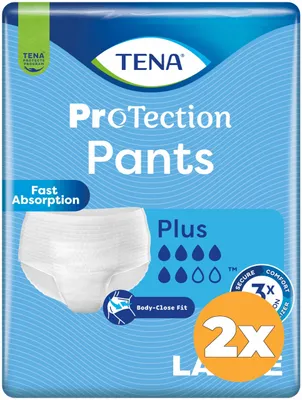 Produktbild von 2x Tena Protection Pants Plus L (30 Stück)