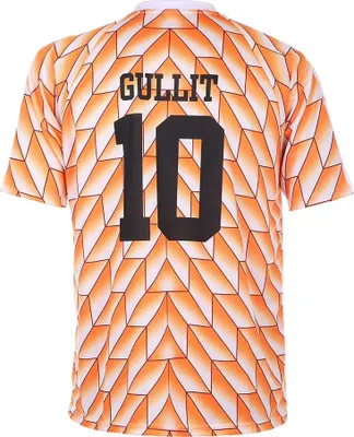 Zdjęcie produktu dla EK 88 Koszulka piłkarska Gullit 1988 – pomarańczowa – Holandia – dla dzieci i dorosłych – XXL