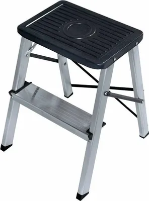 Image de Tabouret Aluminium 2 Marches Léger, Robuste, Conforme En 14183 - Edm