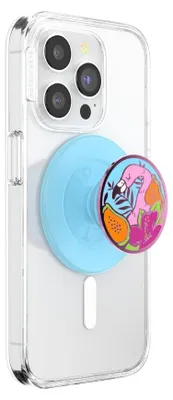 Productafbeelding van PopSockets, flamingo-design, kleuren: roze, blauw, paars, multicolor, 1 stuk